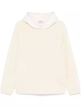 Moncler флисовое худи, белый