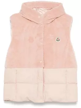 Moncler Floy пуховик жилет, розовый