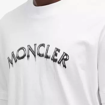 Moncler Футболка с коротким рукавом и логотипом Arch, белый