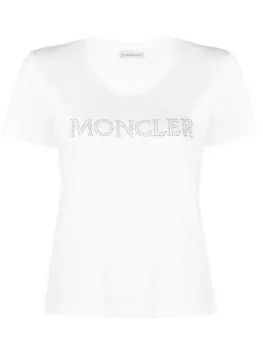 Moncler футболка с логотипом, белый