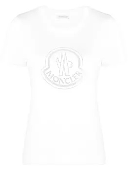 Moncler футболка с логотипом, белый
