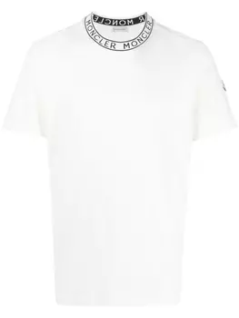 Moncler футболка с логотипом, белый