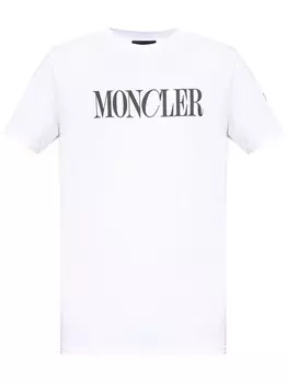 Moncler футболка с логотипом, белый