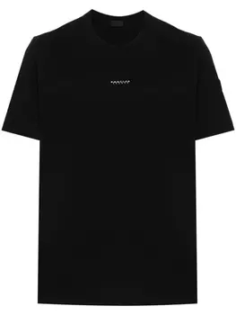 Moncler футболка с логотипом, черный