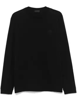Moncler футболка с логотипом, черный