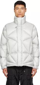 Moncler Genius Серый дубовый пуховик Moncler x Pharrell Williams