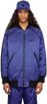 Moncler Genius Синий пуховик Seelos Moncler x adidas Originals