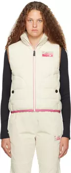 Moncler Grenoble Белый жилет на молнии