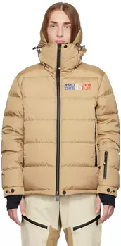 Moncler Grenoble Бежевый пуховик Isorno