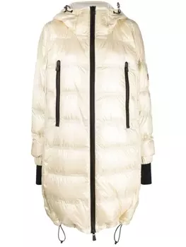Moncler Grenoble дутая парка Rochelair, нейтральный цвет