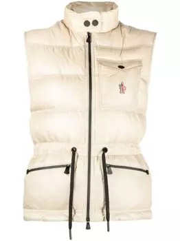 Moncler Grenoble дутый жилет Arolles, нейтральный цвет