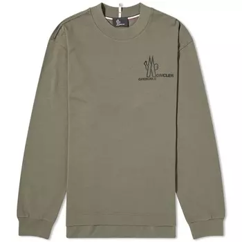 Moncler Grenoble футболка с длинным рукавом, зеленый