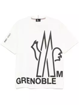 Moncler Grenoble футболка с логотипом, белый
