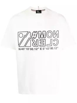 Moncler Grenoble футболка с логотипом, белый