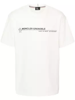 Moncler Grenoble футболка с логотипом, белый