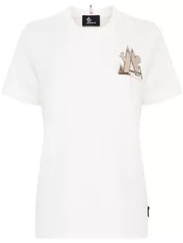Moncler Grenoble футболка с логотипом, белый