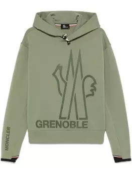 Moncler Grenoble худи Polartec, зеленый
