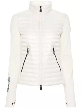 Moncler Grenoble легкая куртка со стегаными вставками, нейтральный цвет