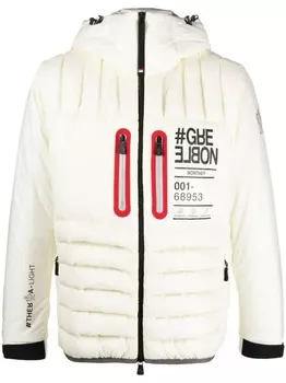 Moncler Grenoble пуховик Monthey, белый