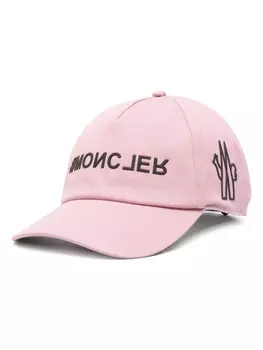 Moncler Grenoble шапка из габардиновой ткани, розовый