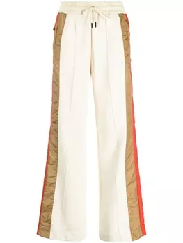 Moncler Grenoble спортивные брюки прямого кроя, нейтральный цвет