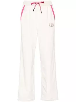 Moncler Grenoble спортивные брюки с кулиской и логотипом, нейтральный цвет