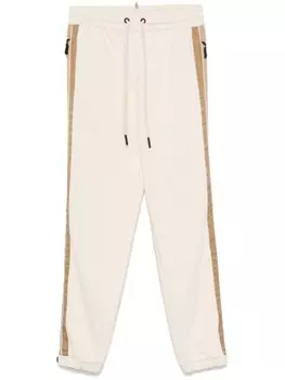 Moncler Grenoble спортивные брюки со вставками, нейтральный цвет