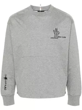 Moncler Grenoble толстовка с логотипом, серый