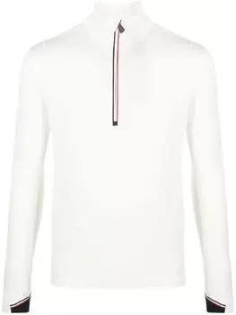 Moncler Grenoble толстовка с высоким воротником на молнии, нейтральный цвет