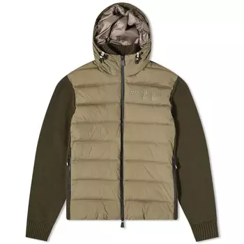 Moncler Grenoble Утепленная трикотажная куртка