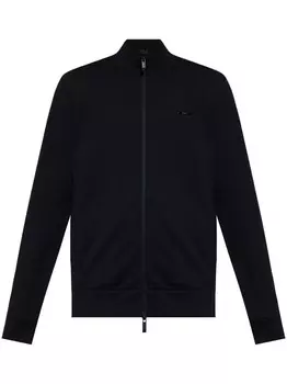 Moncler хлопковая толстовка с логотипом, черный