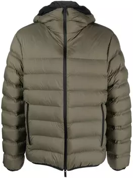 Moncler hooded puffer jacket, зеленый