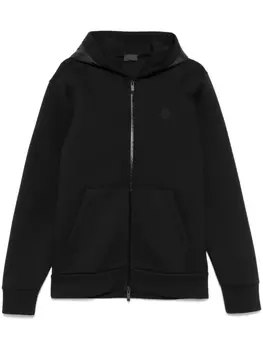 Moncler худи на молнии, черный