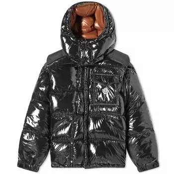 Moncler Karakorum Пуховик из нейлона с наполнителем, черный