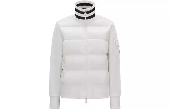 Moncler Кардиган-пуховик на молнии «Белый»