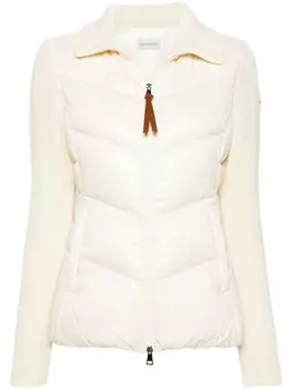 Moncler кардиган с подкладкой на молнии, белый