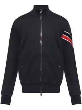 Moncler кардиган с полосками на молнии, синий