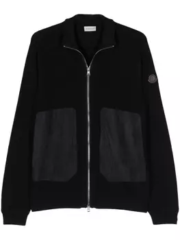 Moncler кардиган со вставками, синий