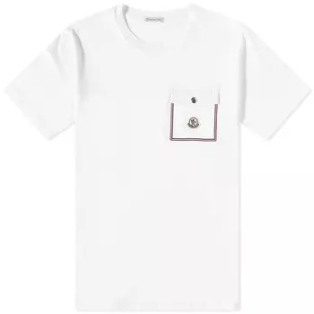 Moncler Карманная футболка, белый