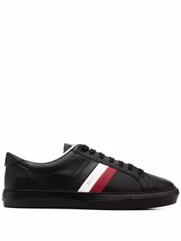 Moncler кеды с логотипом, черный