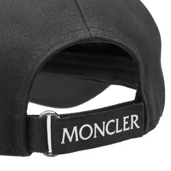 Moncler Кепка с логотипом, черный