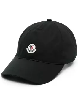 Moncler кепка с нашивкой-логотипом, черный