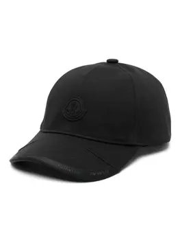 Moncler кепка с нашивкой-логотипом, черный