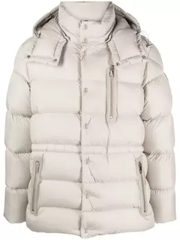 Moncler куртка Bauges со съемным капюшоном, нейтральный цвет