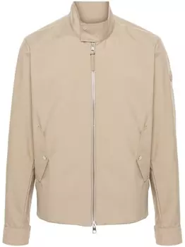 Moncler куртка Chaberton с логотипом, нейтральный цвет