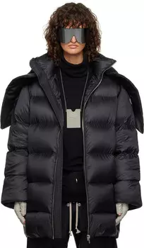 Moncler + Куртка Cyclopic с капюшоном Rick Owens, черный