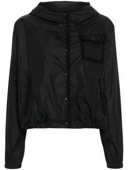 Moncler куртка Dardano с отделкой в технике кроше, черный