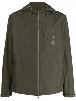 Moncler куртка Fuyue с нашивкой-логотипом, зеленый