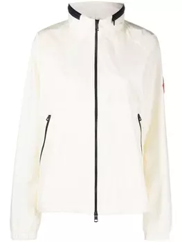Moncler куртка на молнии с капюшоном, нейтральный цвет