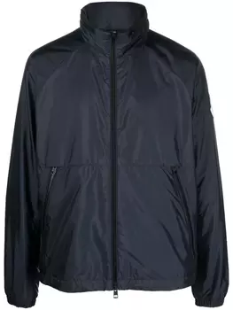 Moncler куртка на молнии с капюшоном, синий
